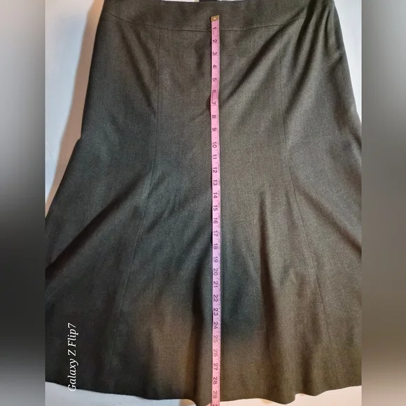 ​Talbots Petites Heathered Grey Wool Blend Pencil Skirt Size 14P - Picture 6 of 7